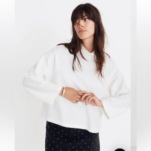 MADEWELL Texture and Thread Mock Neck Top